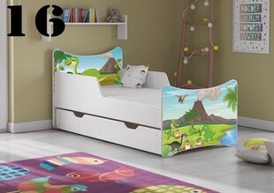 Кровать с матрасом и ящиком SMB Big 16, 180x90 см цена и информация | Детские кровати | hansapost.ee
