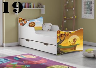 Кровать с матрасом и ящиком SMB Big 19, 180x90 см цена и информация | Детские кровати | hansapost.ee