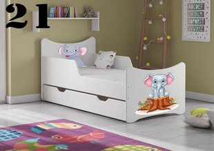 Кровать с матрасом и ящиком SMB Big 21, 180x90 см цена и информация | Детские кровати | hansapost.ee