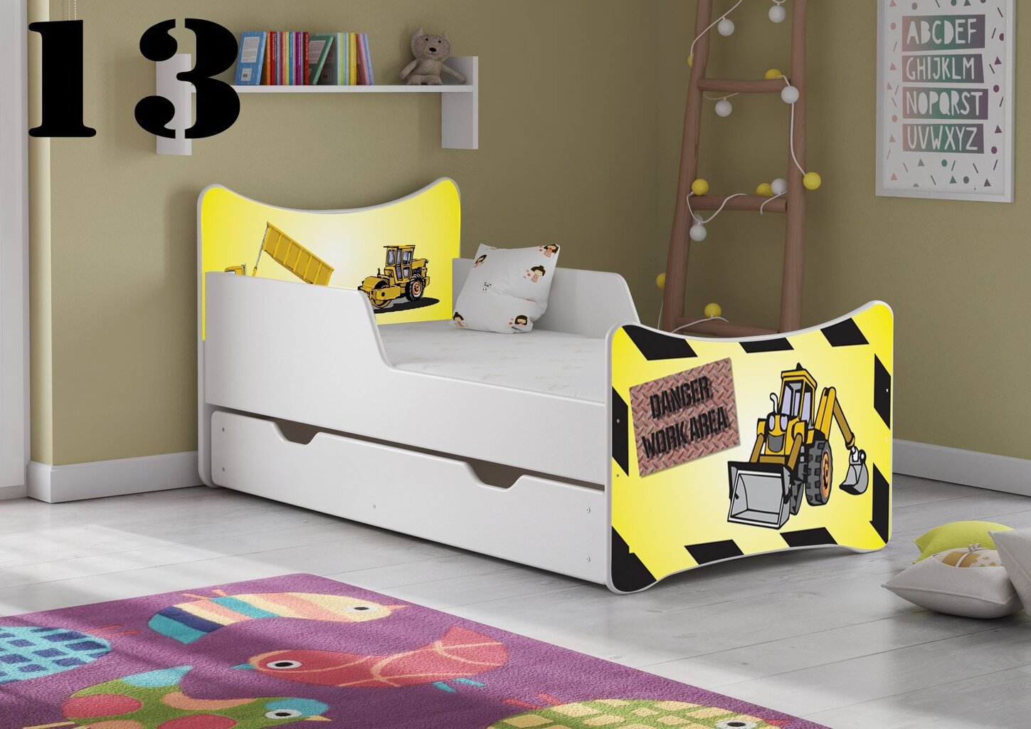 Voodi koos madratsi ja voodikastiga SMB Medium 13, 160x80 cm hind ja info | Lastevoodid | hansapost.ee