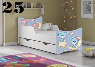 Кровать с матрасом и ящиком SMB Medium 25, 160x80 см цена и информация | Детские кровати | hansapost.ee