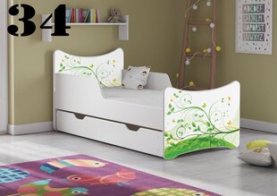 Кровать с матрасом и ящиком SMB Medium 34, 160x80 см цена и информация | Детские кровати | hansapost.ee