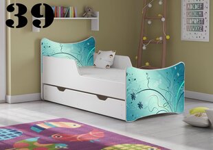 Кровать с матрасом и ящиком SMB Medium 39, 160x80 см цена и информация | Детские кровати | hansapost.ee