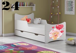 Кровать с матрасом и ящиком SMB Small 24, 140x70 см цена и информация | Детские кровати | hansapost.ee