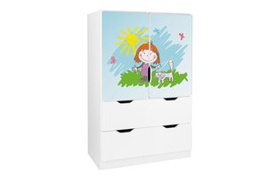Полка Ami с дверьми 14, 45x80x125 см цена и информация | Полки для книг и игрушек | hansapost.ee