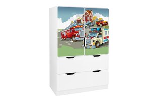 Полка Ami с дверцами 37, 45x80x125 см цена и информация | Полки для книг и игрушек | hansapost.ee