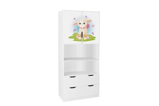 Шкаф Ami с дверцами 31A, 45x80x195 см цена и информация | Полки для книг и игрушек | hansapost.ee