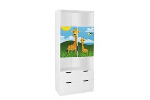 Riiul koos uksega 59B, 45x80x195 cm цена и информация | Полки для книг и игрушек | hansapost.ee