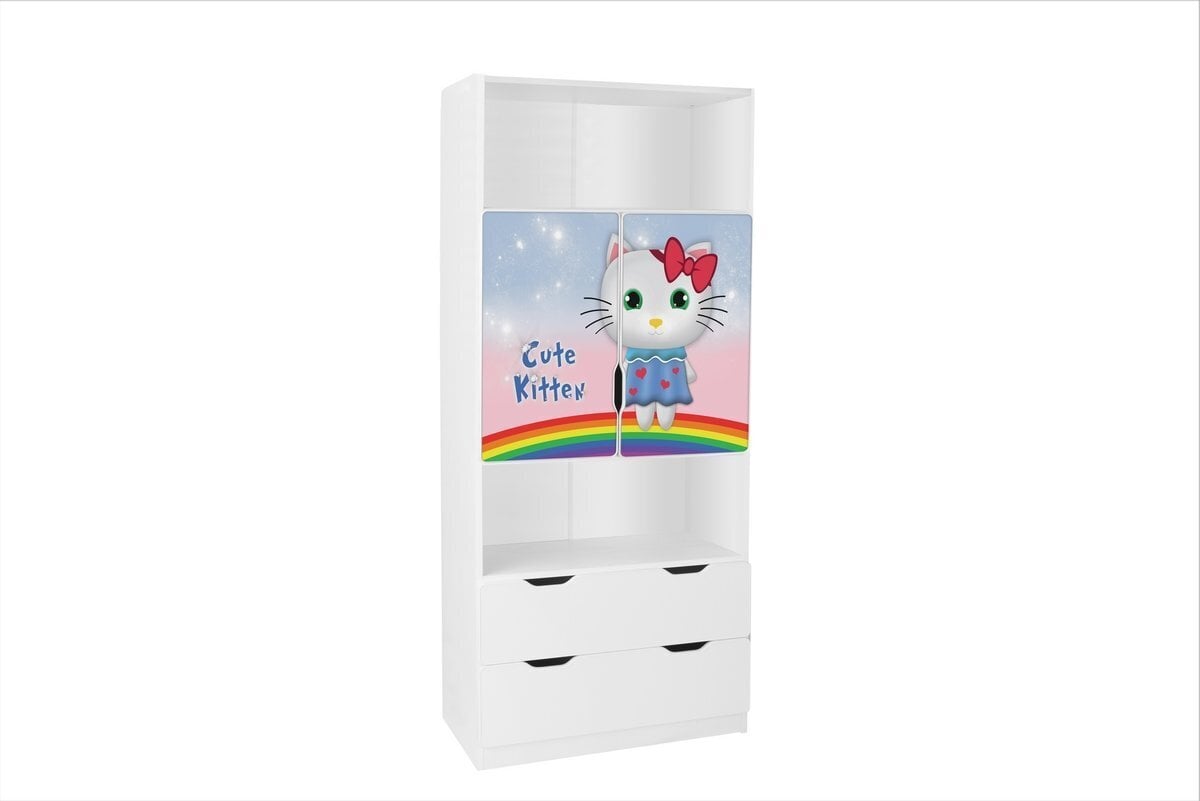 Riiul koos uksega 63B, 45x80x195 cm цена и информация | Riiulid lastele | hansapost.ee