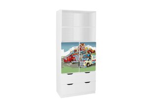 Шкаф Ami с дверцами 37C, 45x80x195 см цена и информация | Полки для книг и игрушек | hansapost.ee