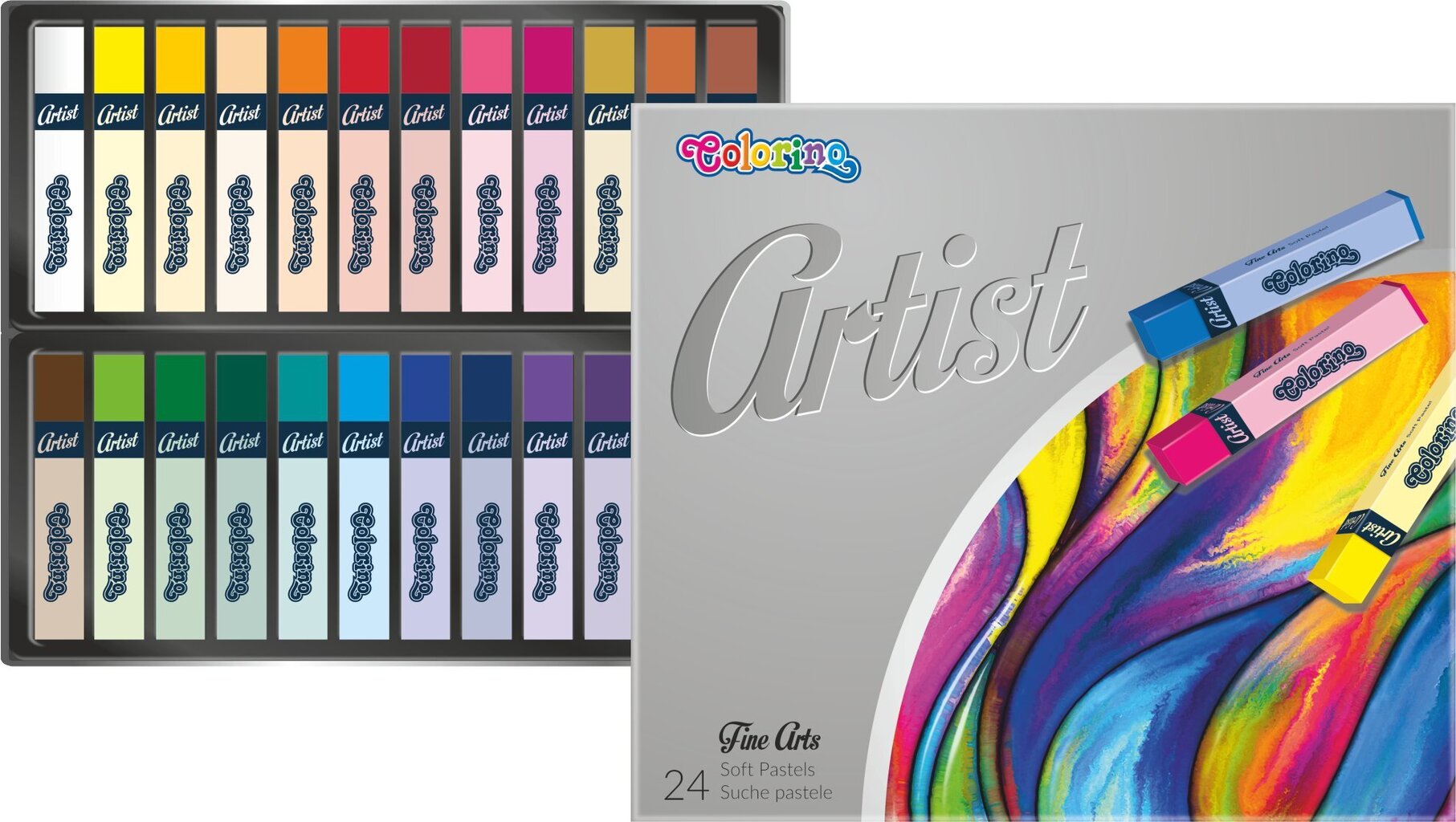 Kandilised värvipliiatsid COLORINO ARTIST, 24 värvi цена и информация | Kunstitarbed, voolimise tarvikud | hansapost.ee