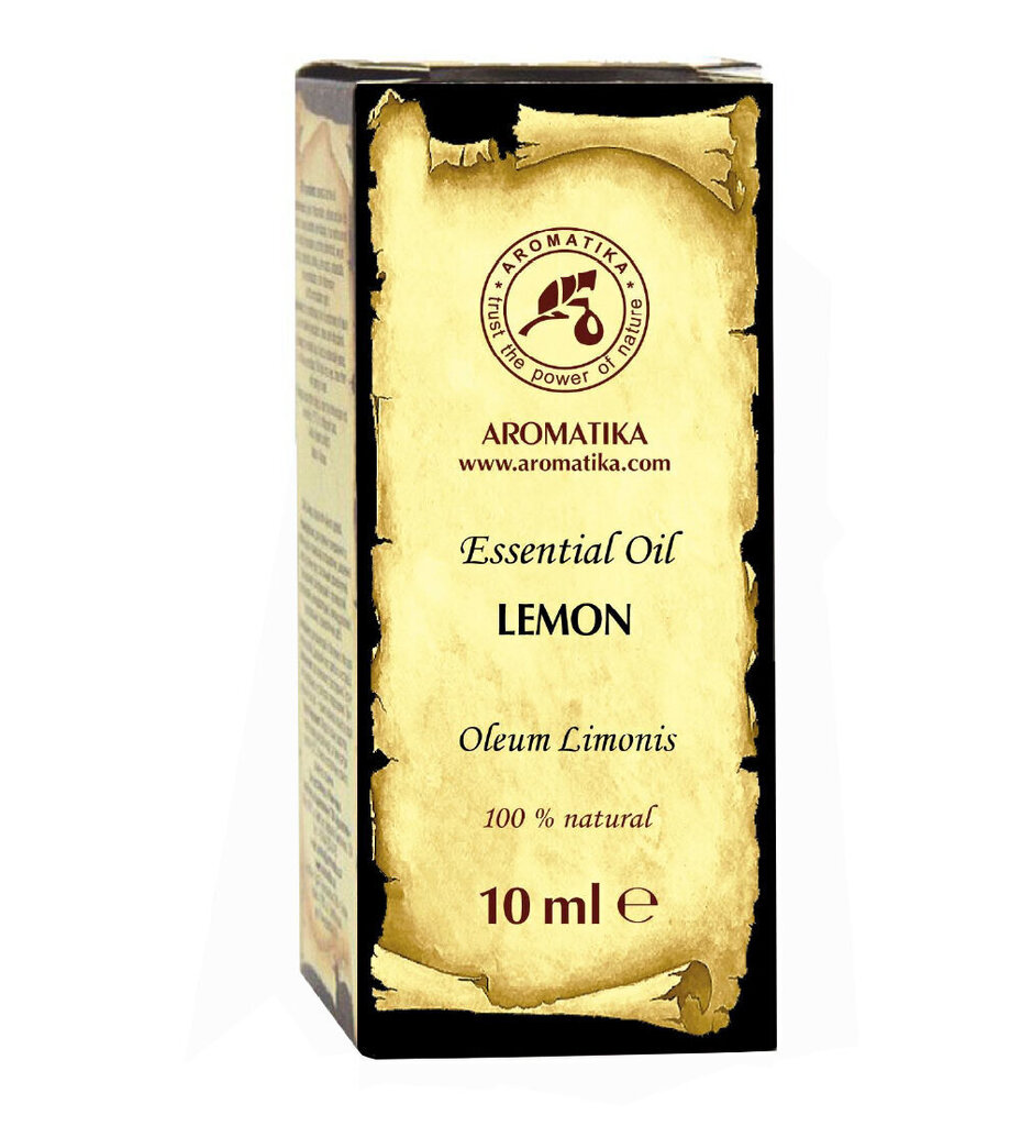 Naturaalne eeterlik sidruniõli Aromatika, 10 ml hind ja info | Kosmeetilsed ja eeterlikud õlid | hansapost.ee