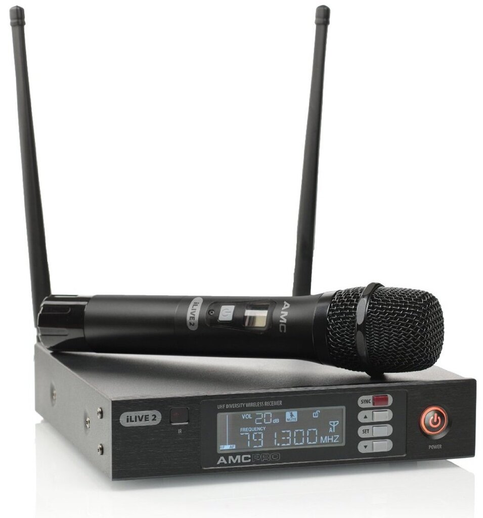 AMC ilive2 juhtmeta mikrofoni komplekt käsimikrofoniga ( 606-621 MHz ) цена и информация | Mikrofonid | hansapost.ee