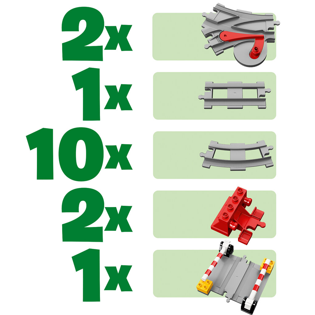 10882 LEGO® DUPLO Rongirajad hind ja info | Klotsid ja konstruktorid | hansapost.ee