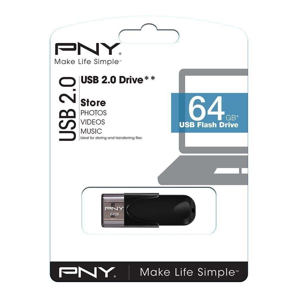 PNY Attaché USB 2.0 64 GB цена и информация | Mälupulgad | hansapost.ee