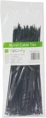 Techly Nylon Clamps 100 x 2.5mm 100 pcs, Black (306356) hind ja info | Kinnitusvahendid | hansapost.ee