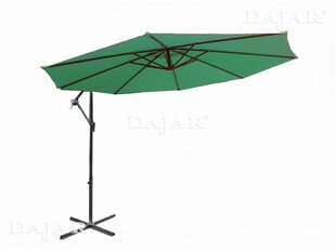 Угловой наружный зонт Patio 3 м, зеленый цена и информация | Зонты, маркизы, стойки | hansapost.ee