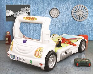 Кровать с матрасом Truck, белая цена и информация | Детские кровати | hansapost.ee