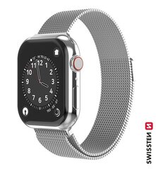 Металлический ремешок Swissten для Apple Watch 1/2/3/4/5/6 / SE / 38 мм / 40 мм / серебряный цена и информация | Аксессуары для смарт-часов и браслетов | hansapost.ee