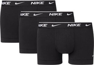 Nike meeste bokserid EVERYDAY COTTON STRETCH TRUNK 3pk, must hind ja info | Aluspesu meestele | hansapost.ee