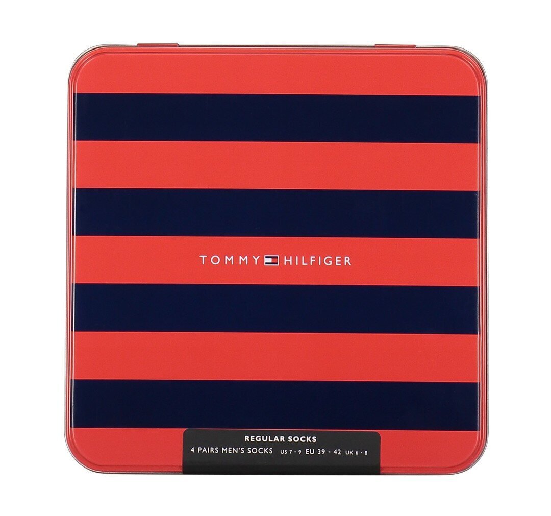 Tommy Hilfiger meeste sokid 4pk kinkekarbis, tumesinine цена и информация | Sokid meestele | hansapost.ee