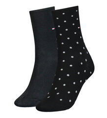 Tommy Hilfiger naiste sokid 2pk, must price and information | Socks for women | hansapost.ee