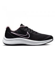 Nike noorte jooksujalatsid STAR RUNNER 3 GS, must-roosa hind ja info | Spordijalatsid lastele | hansapost.ee