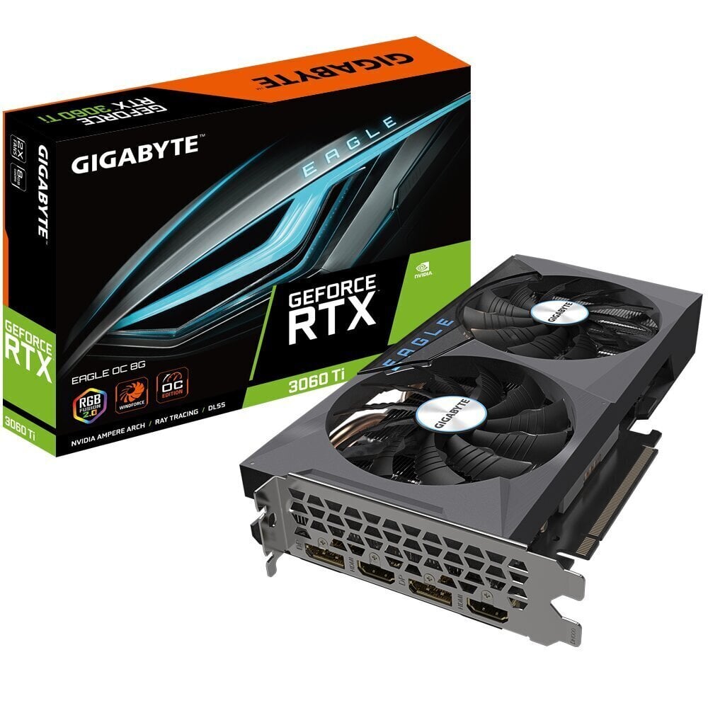 Gigabyte GeForce RTX 3060 Ti Eagle OC 8G hind ja info | Videokaardid | hansapost.ee