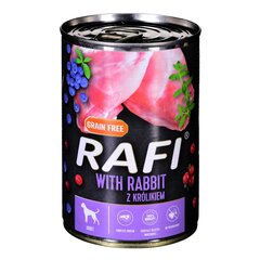 Konserv koertele Rafi küülikulihaga, 400 g hind ja info | Koerakonservid | hansapost.ee