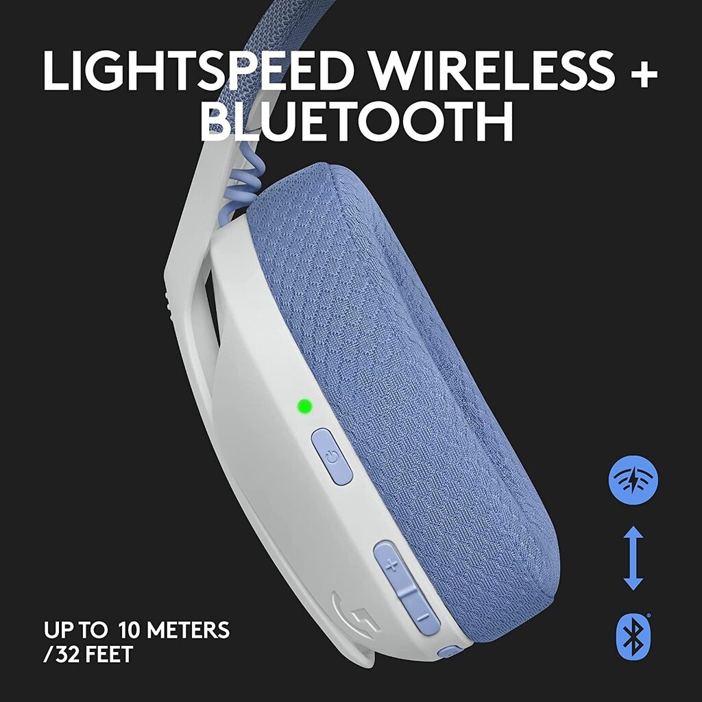 Logitech G435 Lightspeed Wireless White цена и информация | Kõrvaklapid | hansapost.ee