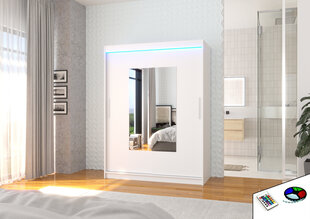 LED valgustusega kapp ADRK Furniture Dorrigo, valge цена и информация | Шкафы | hansapost.ee
