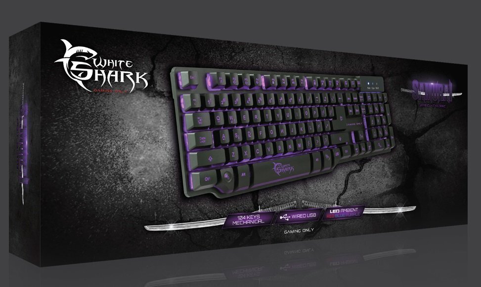 Juhtmega mänguri klaviatuur White Shark Samurai GK-1622 цена и информация | Klaviatuurid | hansapost.ee