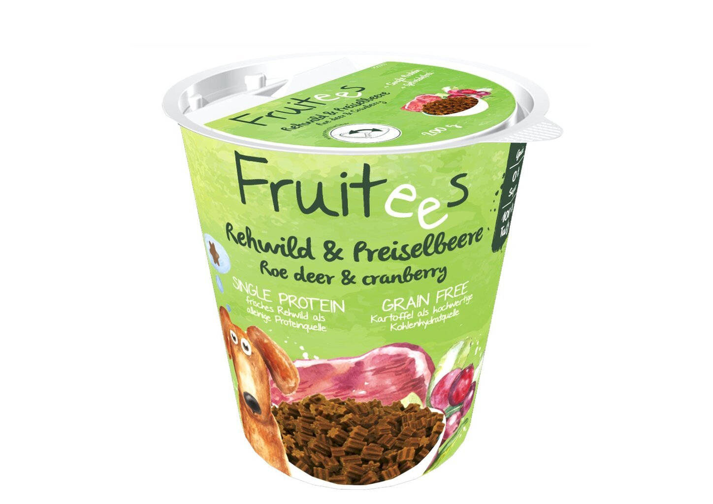 Maiustus koertele Bosch Fruitees Roe Deer & Cranberry 0,2kg цена и информация | Koerte maiused | hansapost.ee