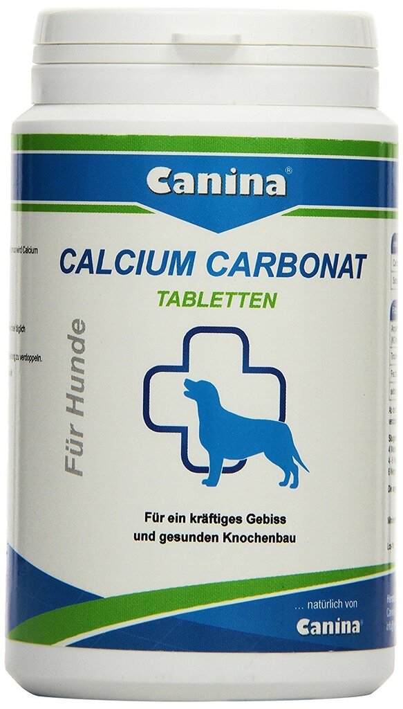 Tabletid Canina Calcium N350, 350 g hind ja info | Vitamiinid ja parasiiditõrje | hansapost.ee
