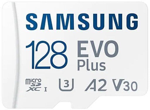 Mälukaart SAMSUNG MICRO SDXC EVO+ 128GB/V30 W/A MB-MC128KA/EU цена и информация | Mälukaardid mobiiltelefonidele | hansapost.ee