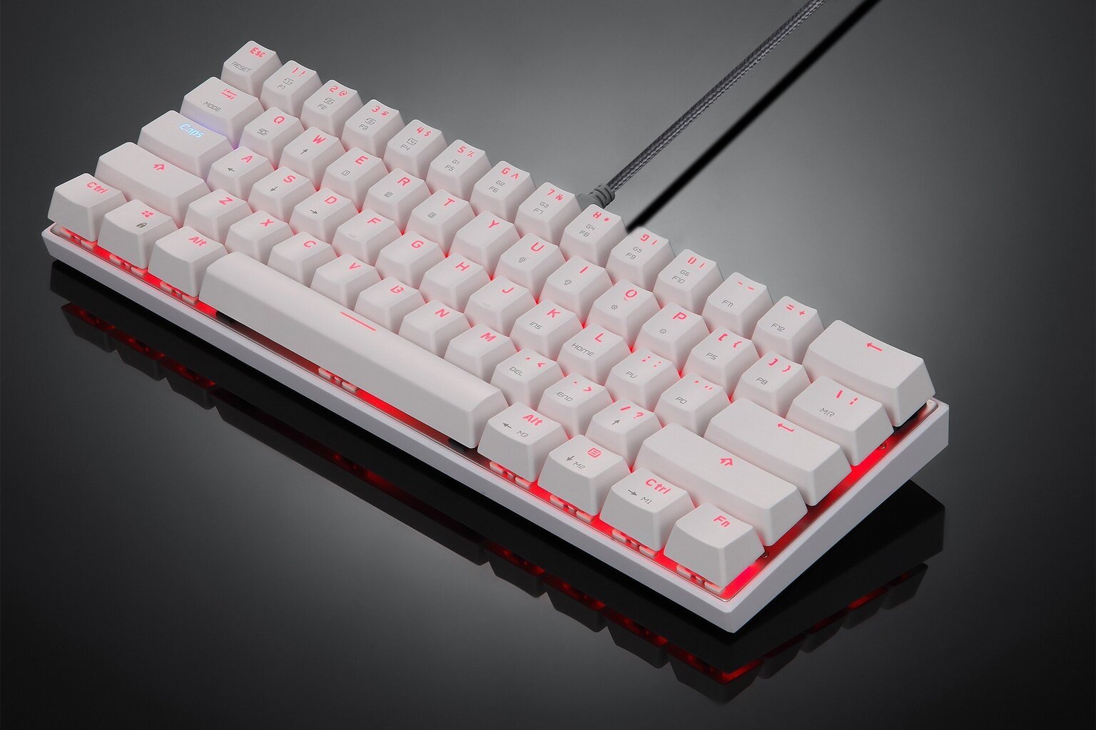 Wireless mechanical gaming keyboard Motospeed CK62 Bluetooth (white) hind ja info | Klaviatuurid | hansapost.ee