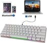 Wireless mechanical gaming keyboard Motospeed CK62 Bluetooth (white) hind ja info | Klaviatuurid | hansapost.ee