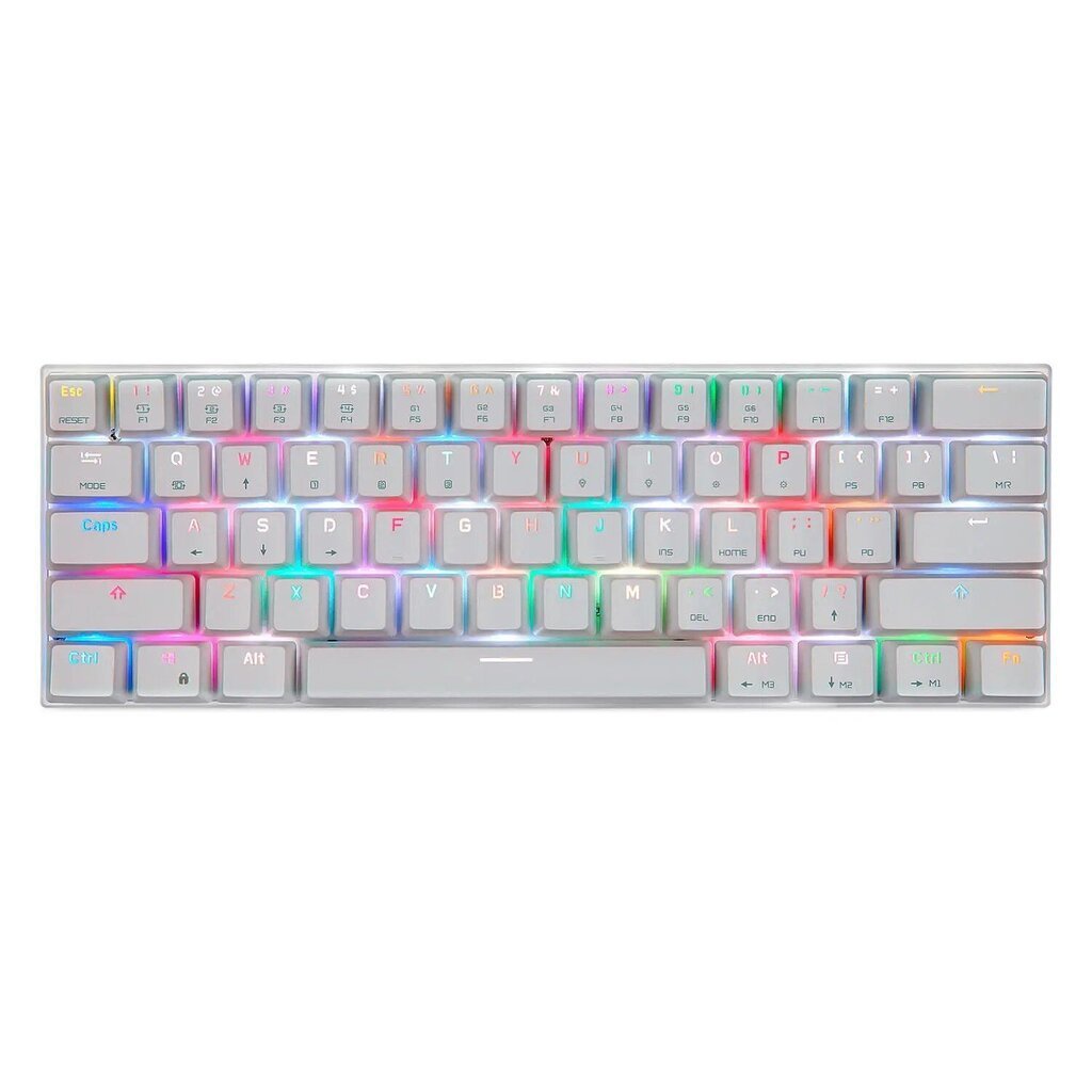 Wireless mechanical gaming keyboard Motospeed CK62 Bluetooth (white) hind ja info | Klaviatuurid | hansapost.ee