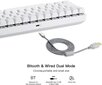 Wireless mechanical gaming keyboard Motospeed CK62 Bluetooth (white) hind ja info | Klaviatuurid | hansapost.ee