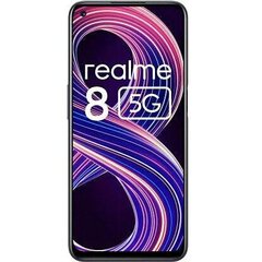 Realme 8 5G, 128GB, Dual SIM, Supersonic Black hind ja info | Telefonid | hansapost.ee