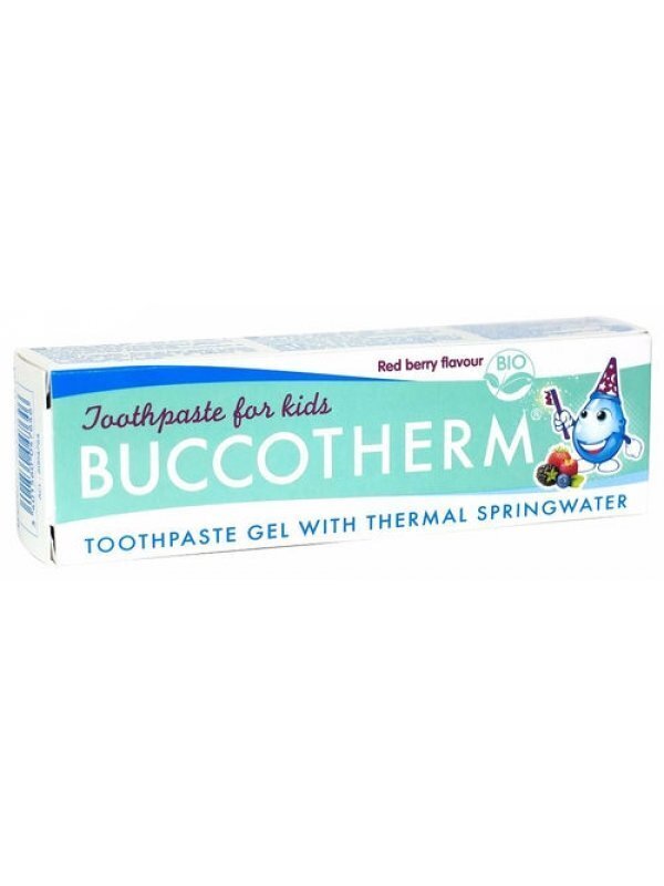 Orgaaniline laste hambapasta-geel fluoriidita Buccotherm Kids 3+a. Red Berry Bio 50 ml цена и информация | Laste ja ema kosmeetika | hansapost.ee