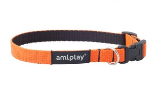Регулируемый ошейник Amiplay Twist, L, оранжевый цена и информация | Ошейники, подтяжки для собак | hansapost.ee