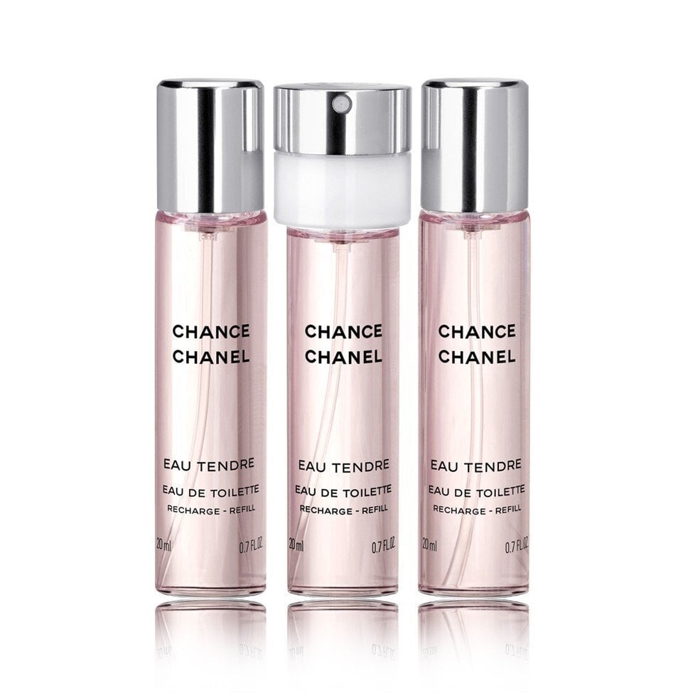 Chanel Chance Eau Tendre EDT naistele 3 x 20 ml цена и информация | Parfüümid naistele | hansapost.ee