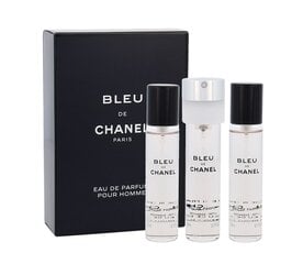 Chanel Bleu de Chanel EDP meestele 3x20 ml цена и информация | Мужские духи | hansapost.ee