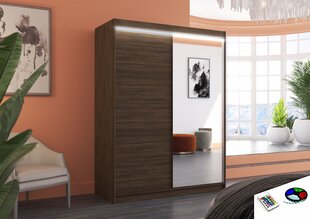 LED valgustusega kapp ADRK Furniture Jordi, pruun hind ja info | Kapid | hansapost.ee