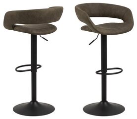 Комплект из 2 барных-полубарных стульев Grace, темно-зеленый гобелен цена и информация | Стулья для кухни и столовой | hansapost.ee