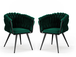 2-tooli komplekt Cosmopolitan Design Shirley, roheline hind ja info | Köögitoolid, söögitoolid | hansapost.ee
