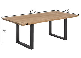 Söögilaud Tisch, 80x140 cm, tamm цена и информация | SIT Möbel Мебель и домашний интерьер | hansapost.ee