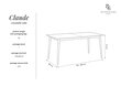 Pikendatav laud Intereurs86 Claude 120x80 cm, pruun hind ja info | Köögilauad, söögilauad | hansapost.ee