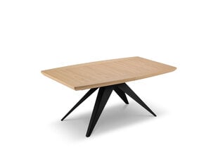 Раскладной стол Windsor & Co Sky, 180 см, коричневый/черный цена и информация | Кухонные и обеденные столы | hansapost.ee